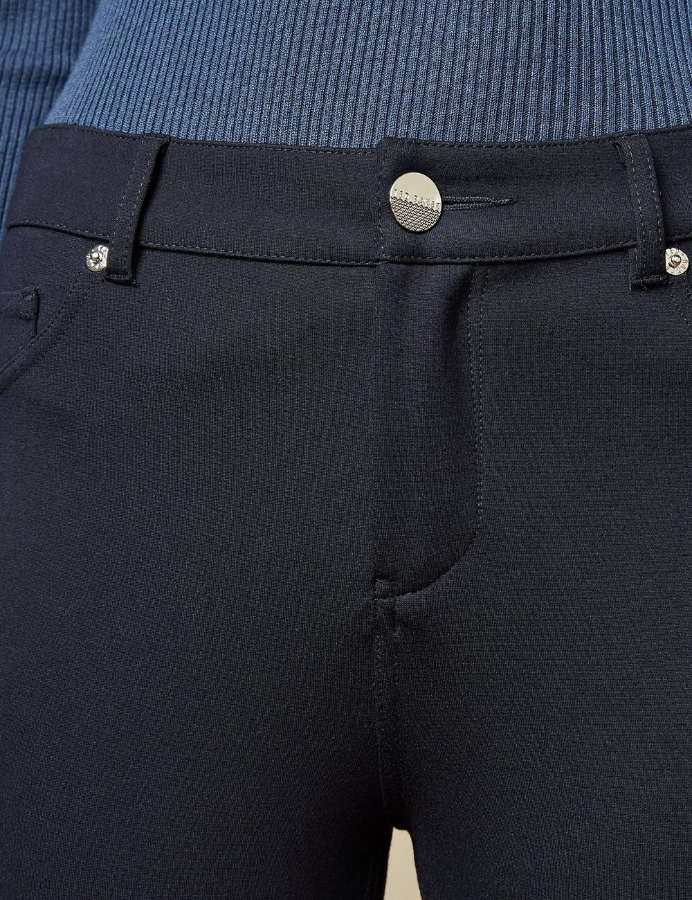 Ted Baker STRENTI - Skinny Fit Zip Cuff Hosen Damen Blau | UNEPL-7418