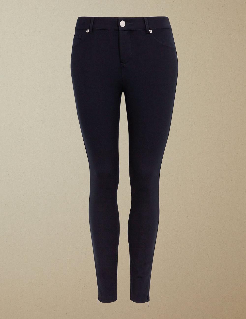 Ted Baker STRENTI - Skinny Fit Zip Cuff Hosen Damen Blau | UNEPL-7418