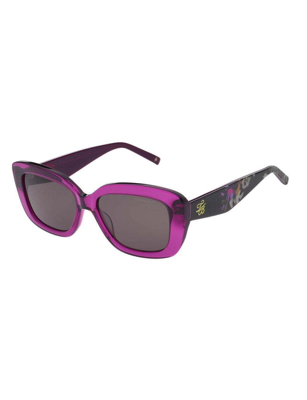 Ted Baker SUMMER - Print Detail Chunky Wrap Sonnenbrille Damen Lila | XOHIZ-1782
