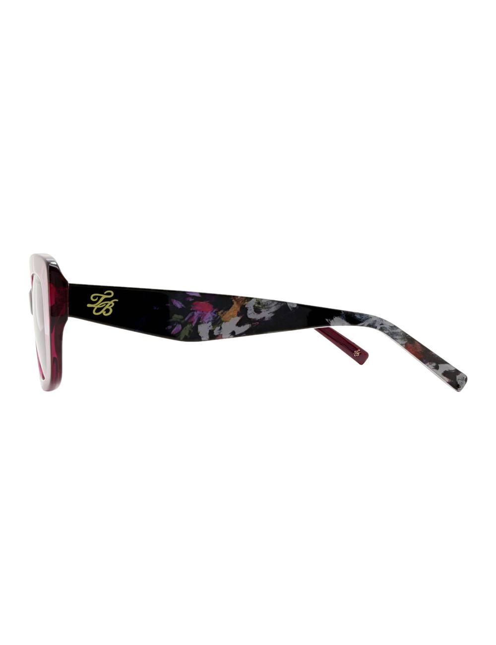Ted Baker SUMMER - Print Detail Chunky Wrap Sonnenbrille Damen Lila | XOHIZ-1782