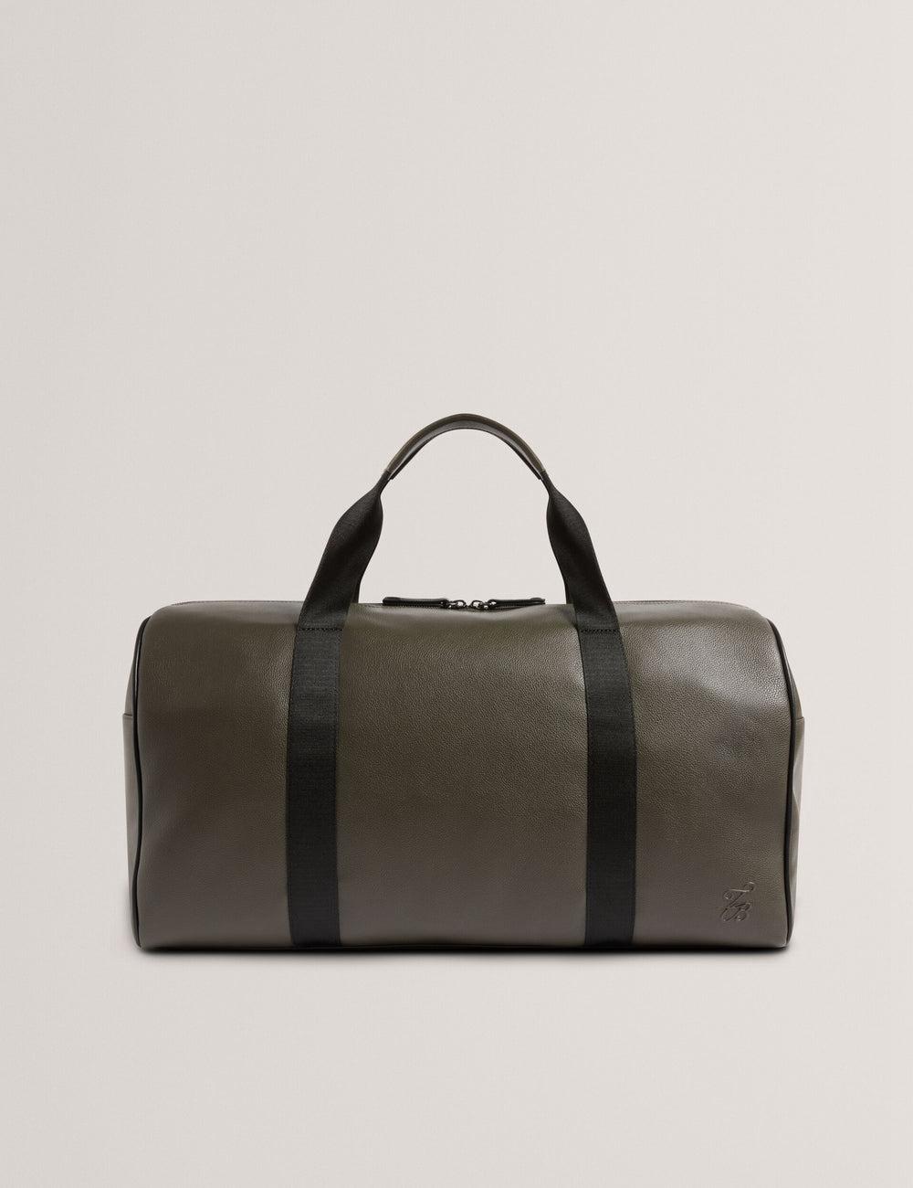 Ted Baker TAISON - Pebbled Faux Leather Holdall Bags Herren Khaki | VHDMS-5649