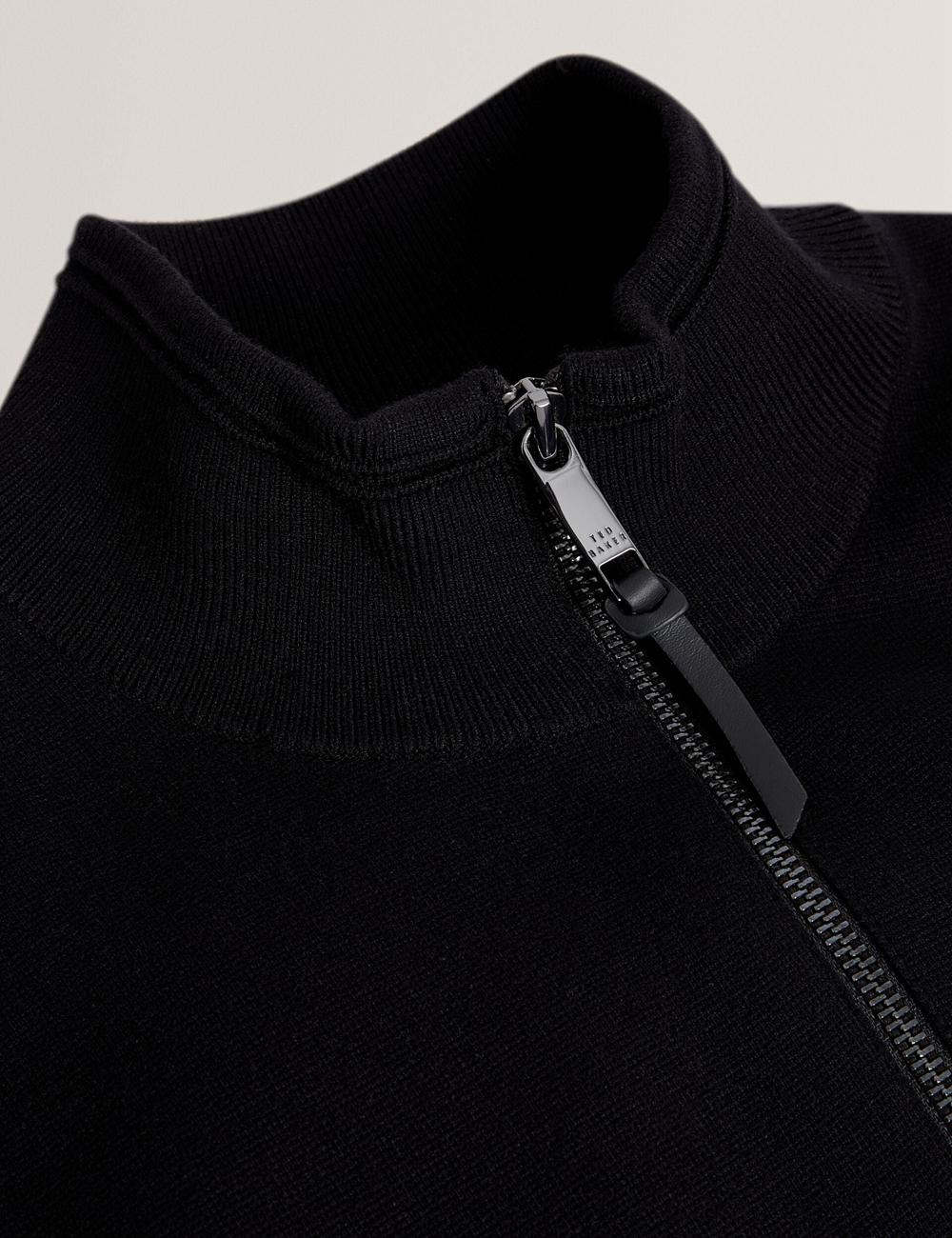 Ted Baker TERINCE - Zip-Through Funnel Neck Gillets Herren Schwarz | EFSDJ-1208