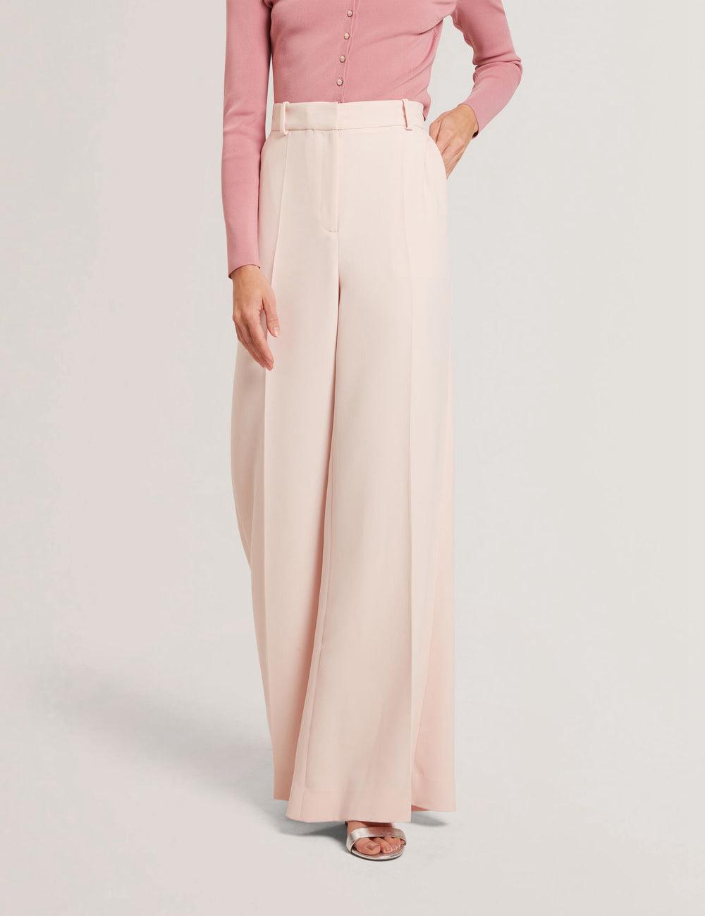 Ted Baker TRAGAT - Ultra Wide Leg Woven Tailored Hosen Damen Rosa | VRMIO-0796