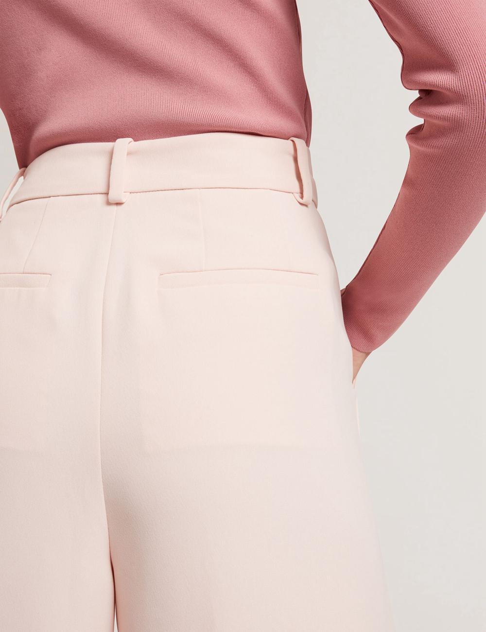 Ted Baker TRAGAT - Ultra Wide Leg Woven Tailored Hosen Damen Rosa | VRMIO-0796