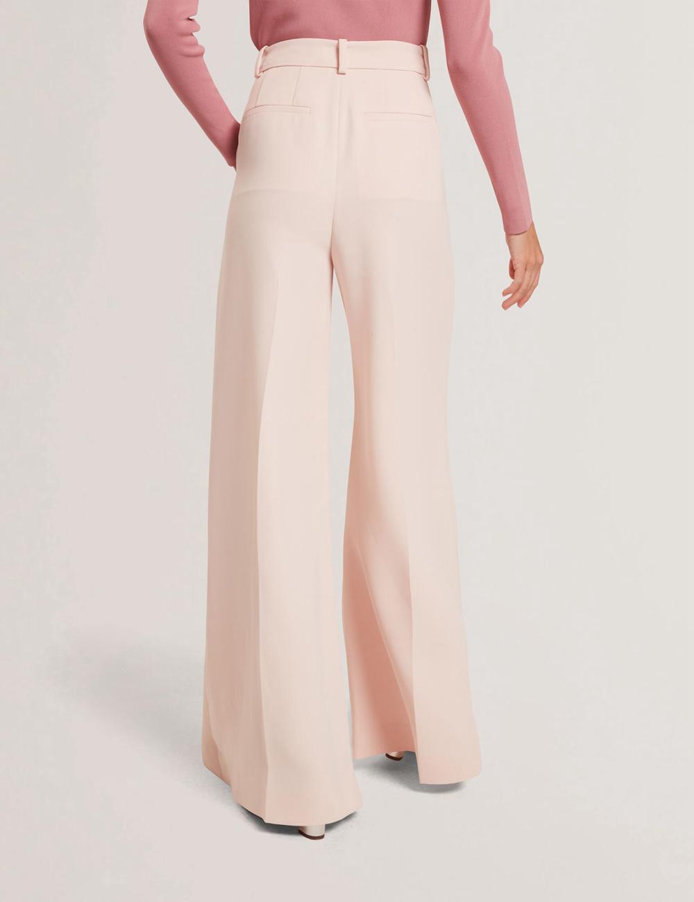Ted Baker TRAGAT - Ultra Wide Leg Woven Tailored Hosen Damen Rosa | VRMIO-0796