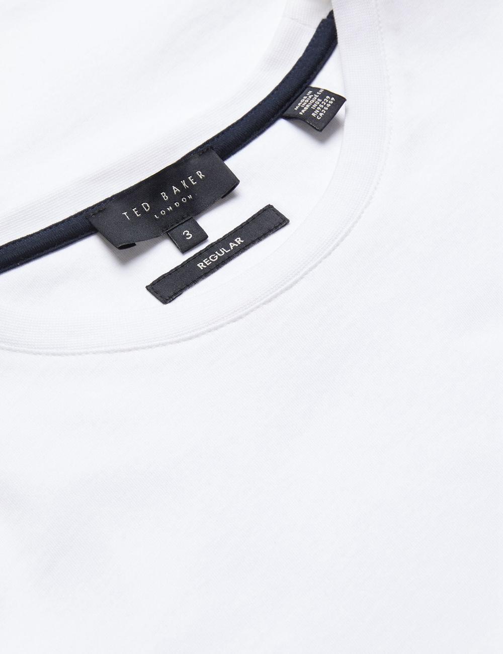 Ted Baker TYWINN - Classic Crew Neck Cotton T-shirts Herren Weiß | UZHAY-8140