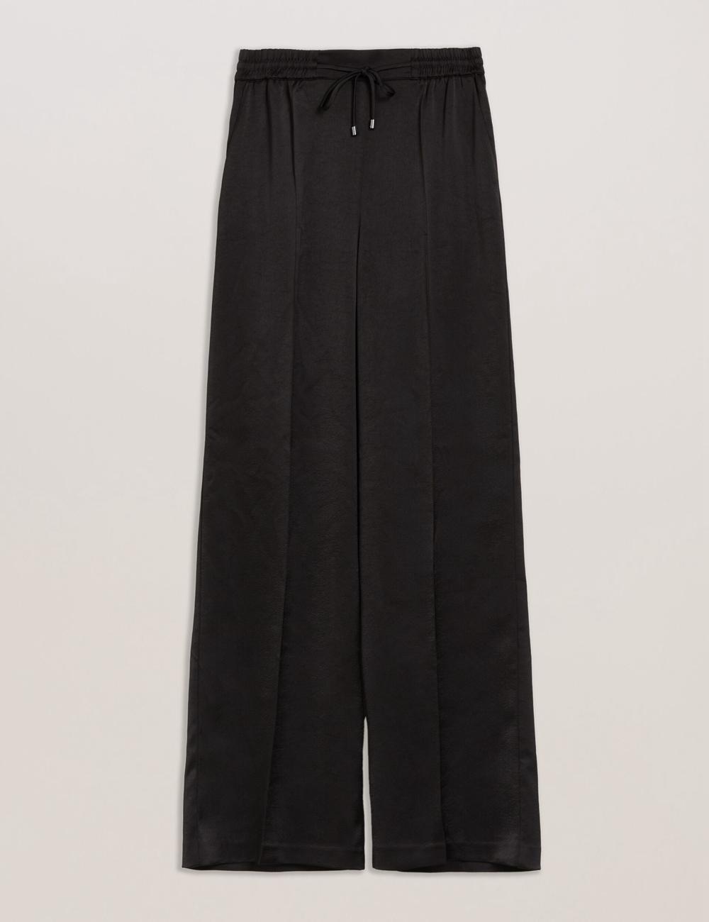 Ted Baker UMAIBO - Satin Wide Leg Drawstring Joggers Hosen Damen Schwarz | ONCFR-5801