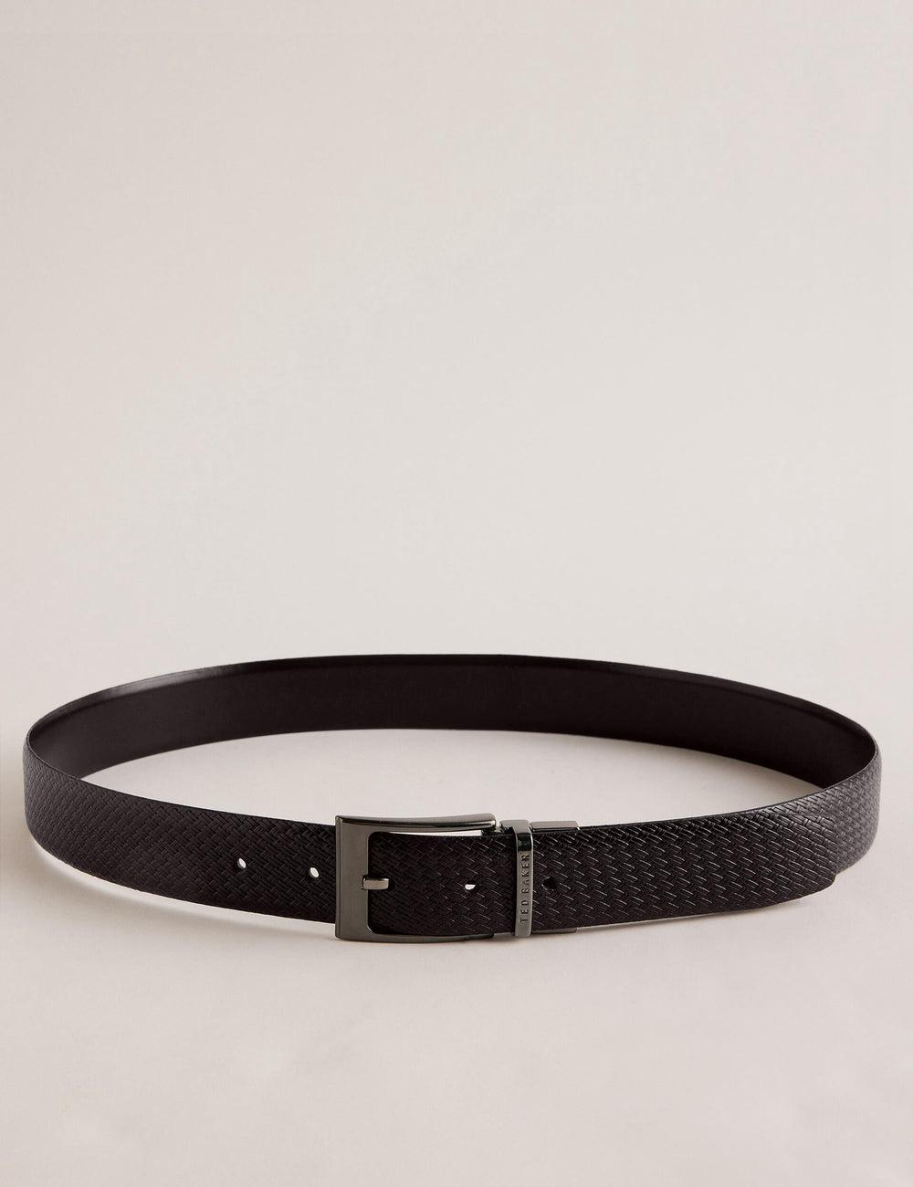 Ted Baker WAIDE - Woven Texture Leather Gürtel Herren Braun | ELMOA-0957